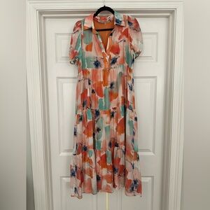 TCEC Medium Color Print Maxi Dress